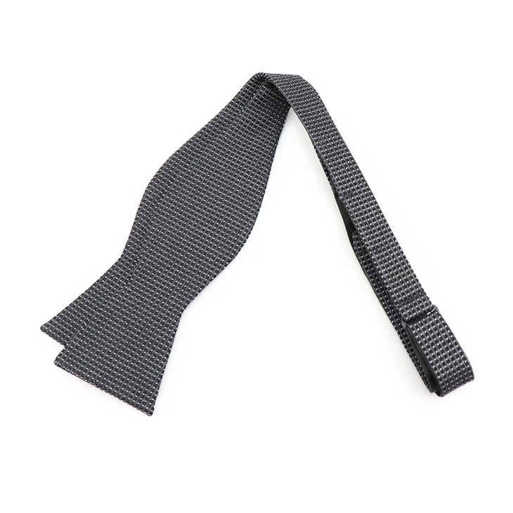 Black Plaid Bow Tie